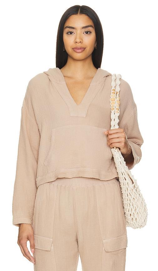 Gauze Pullover Hoody MONROW Product Image