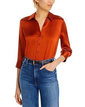 LAgence Dani Silk Charmeuse Blouse Product Image