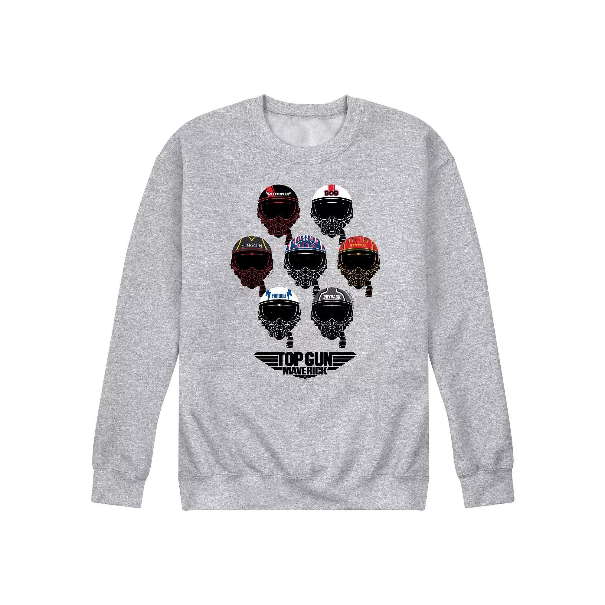 Mens Top Gun Maverick Helmets Sweatshirt Product Image