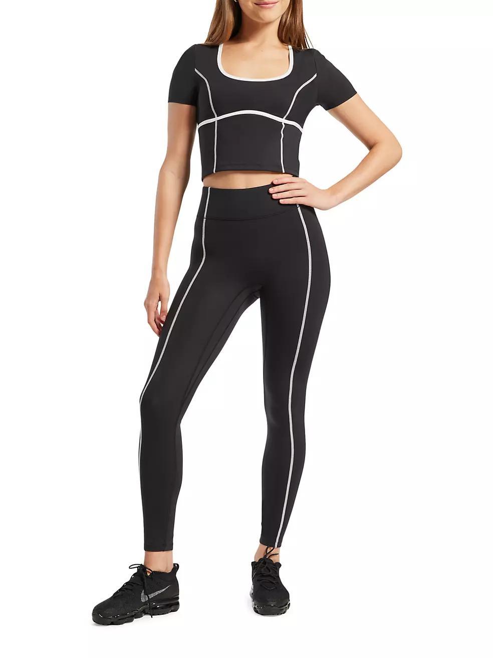 Center Stage Contrast Seam Leggings Product Image
