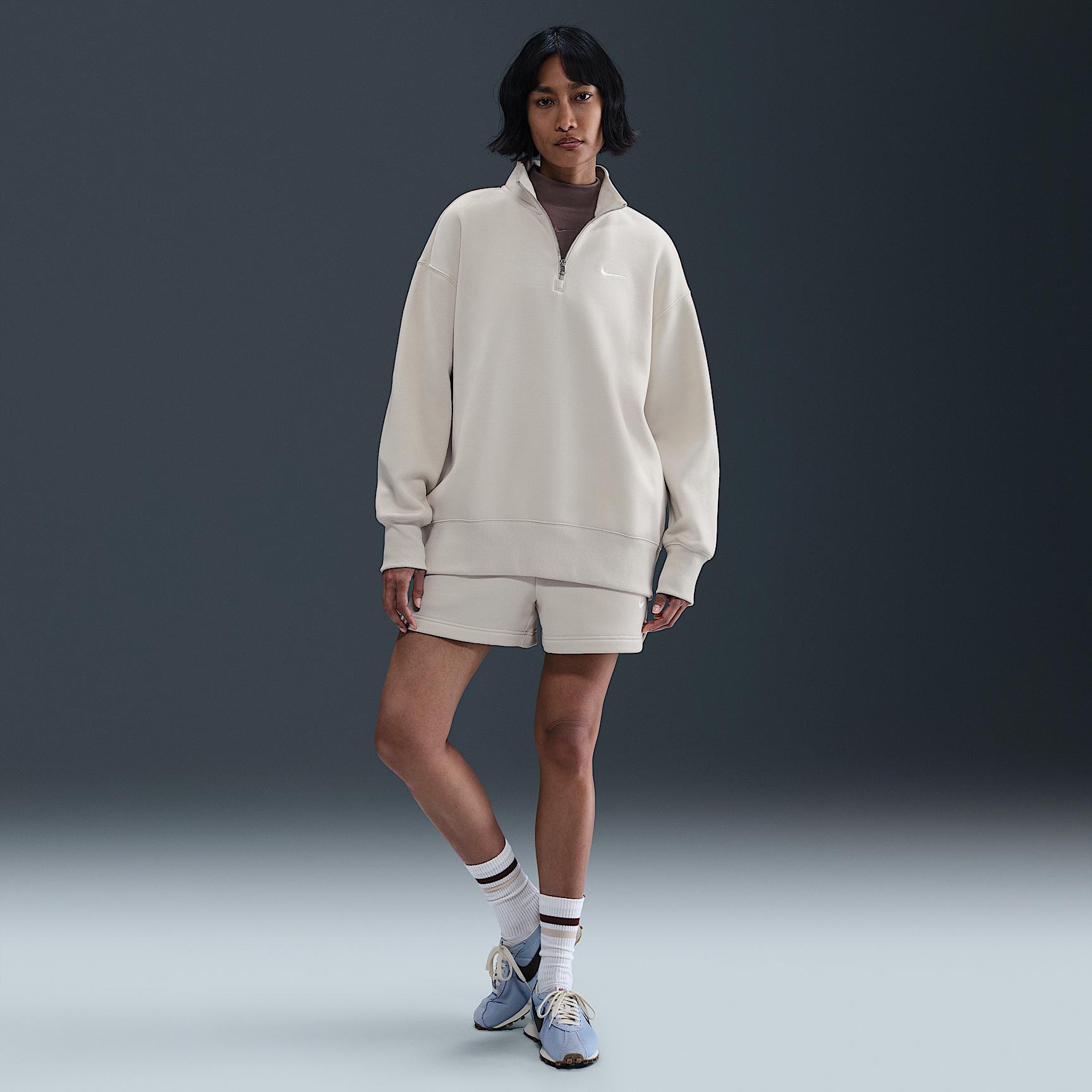 Women's Nike Sportswear Phoenix Fleece Oversized 1/4-Zip Long Sweatshirt Product Image