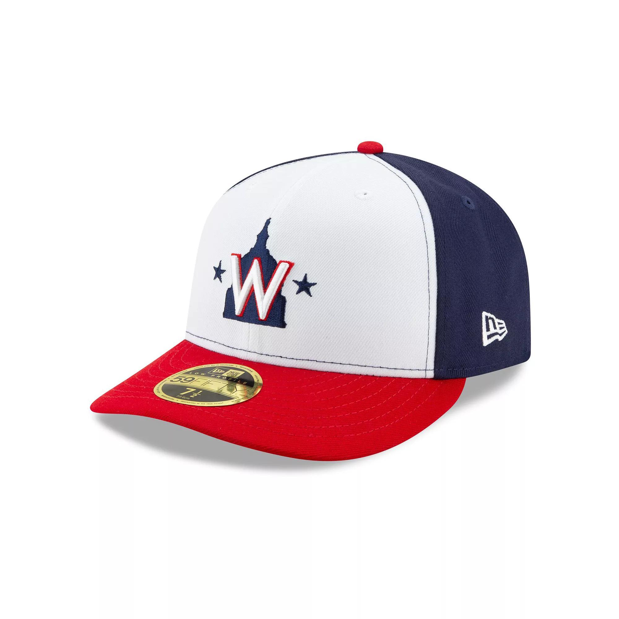 Men's New Era White/Navy Washington Nationals Alternate 2020 Authentic Collection On-Field Low Profile Fitted Hat, Size: 7 1/8 Product Image
