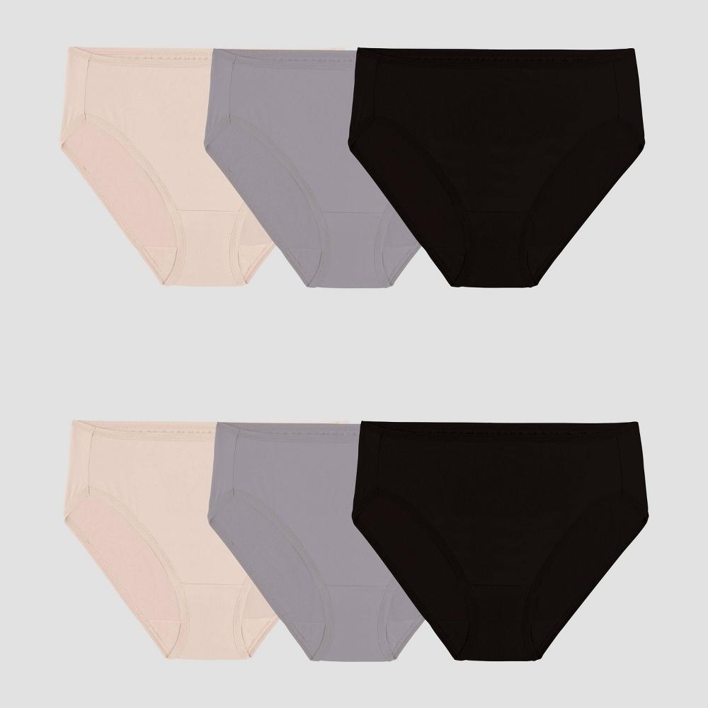 Fruit of the Loom Women's Microfiber Hi-Cut 6pk Colors May Vary - Product Image