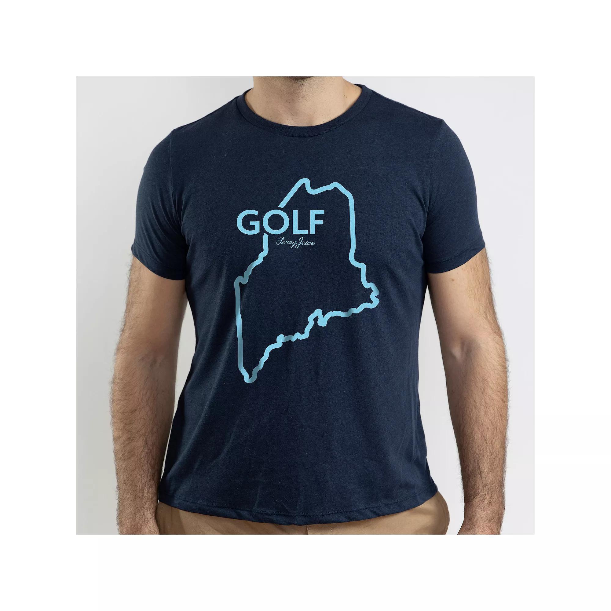 Men's SwingJuice Golf Maine T-Shirt, Size: XL, Blue Product Image