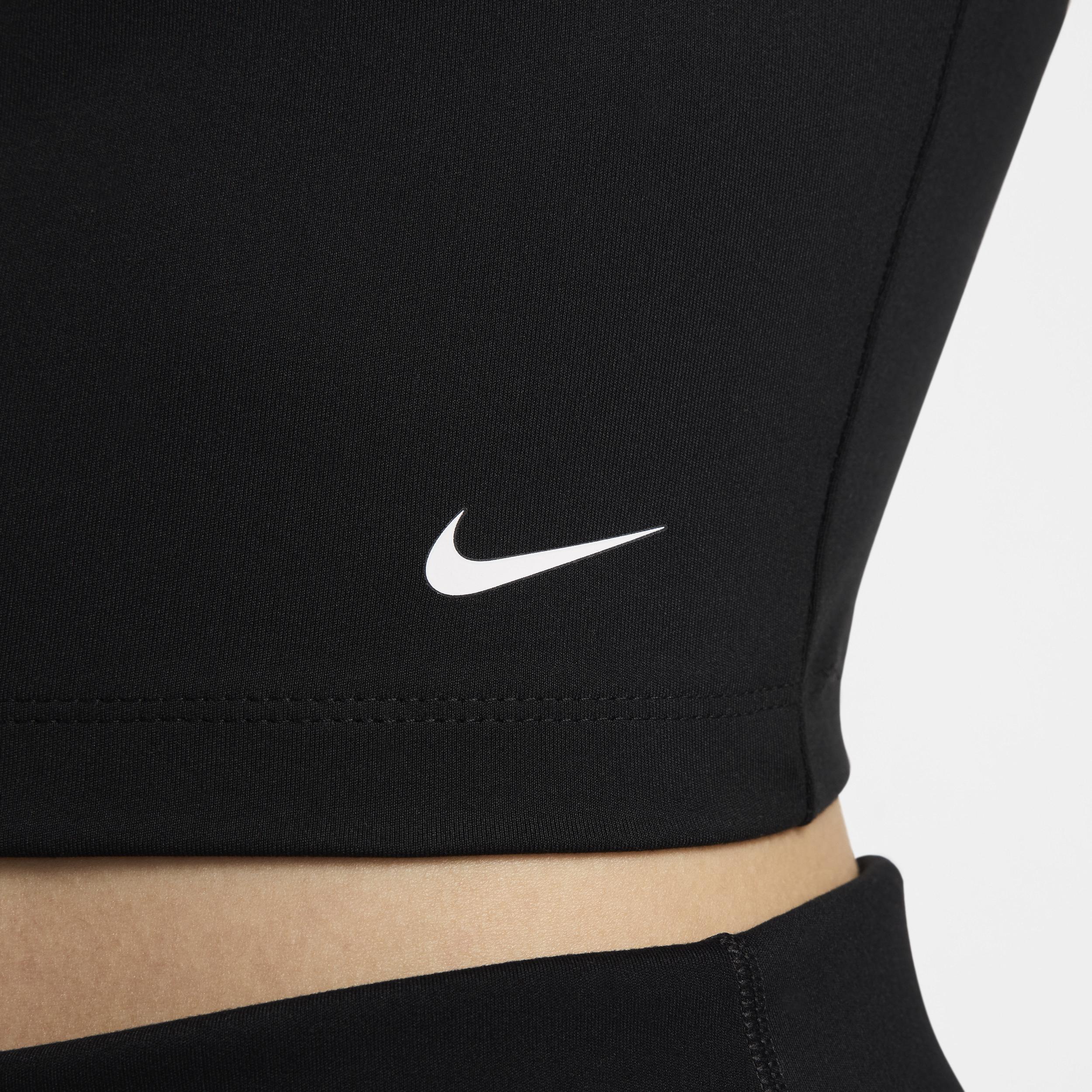 Women's Nike Indy Light Support Padded Sports Bra Tank Top, Size: Large, Black Product Image