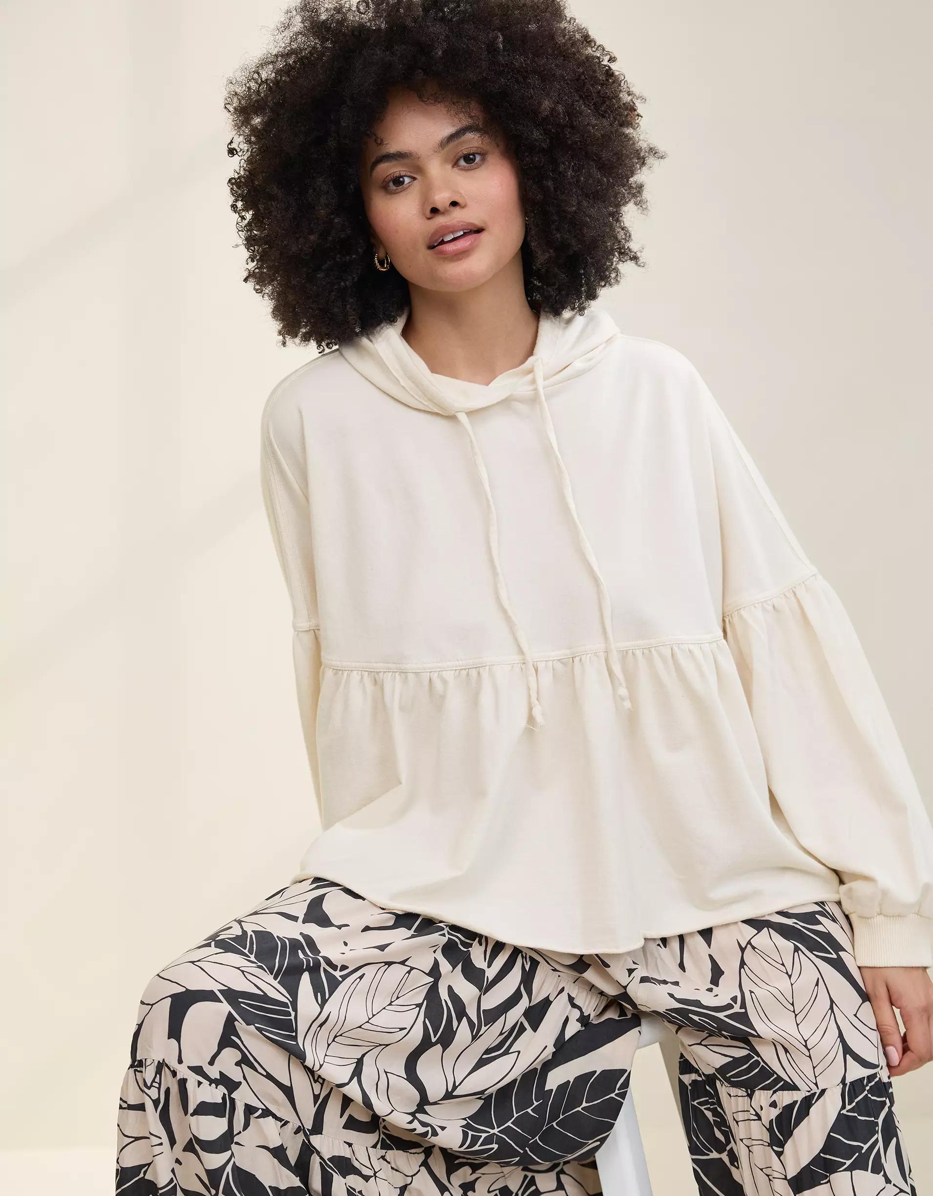 Aerie Peplum Hoodie Product Image