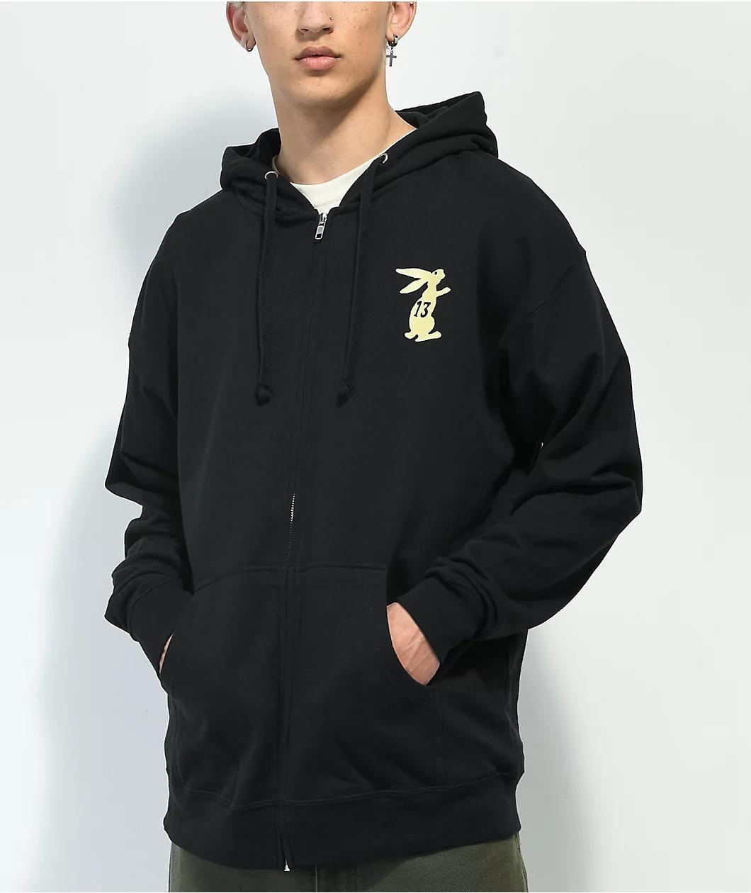 Empyre Lucky Day Black Zip Hoodie Product Image