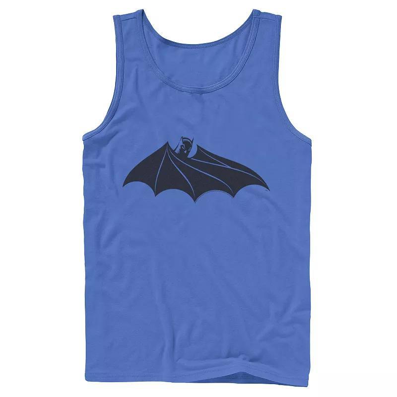 Mens DC Comics Batman Cloak Chest Logo Tank Top Grey Product Image