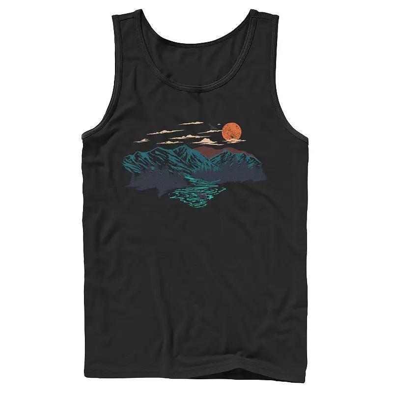 Mens DC Comics Batman Flying Bats Logo Tank Top Grey Product Image