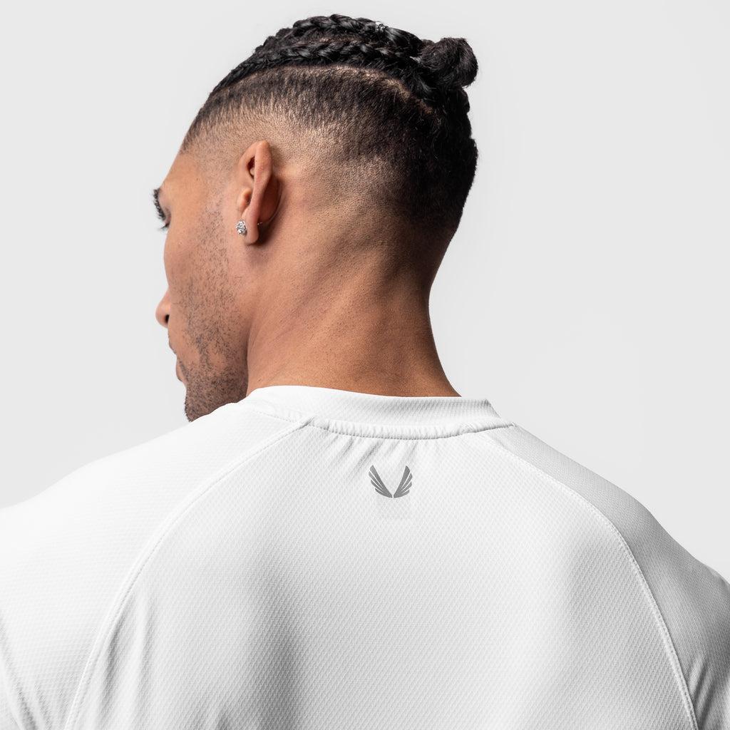 0918. AeroSilver® Fitted Tee - White Product Image
