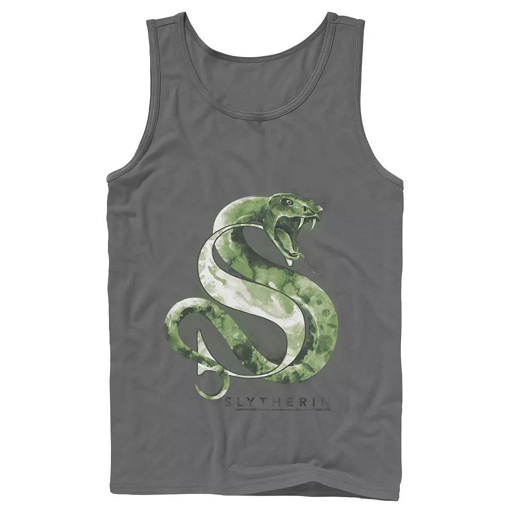 Men's Harry Potter House Slytherin Watercolor Tank Top, Size: Small, Grey Product Image