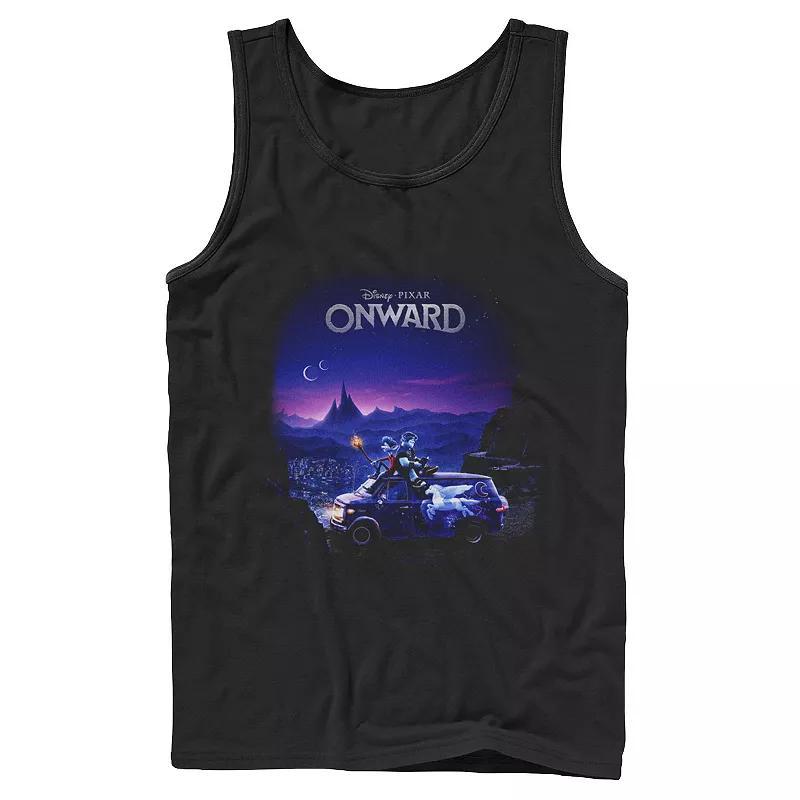 Disney / Pixar's Onward Men's Poster Fade Tank Top, Size: Large, Black Product Image
