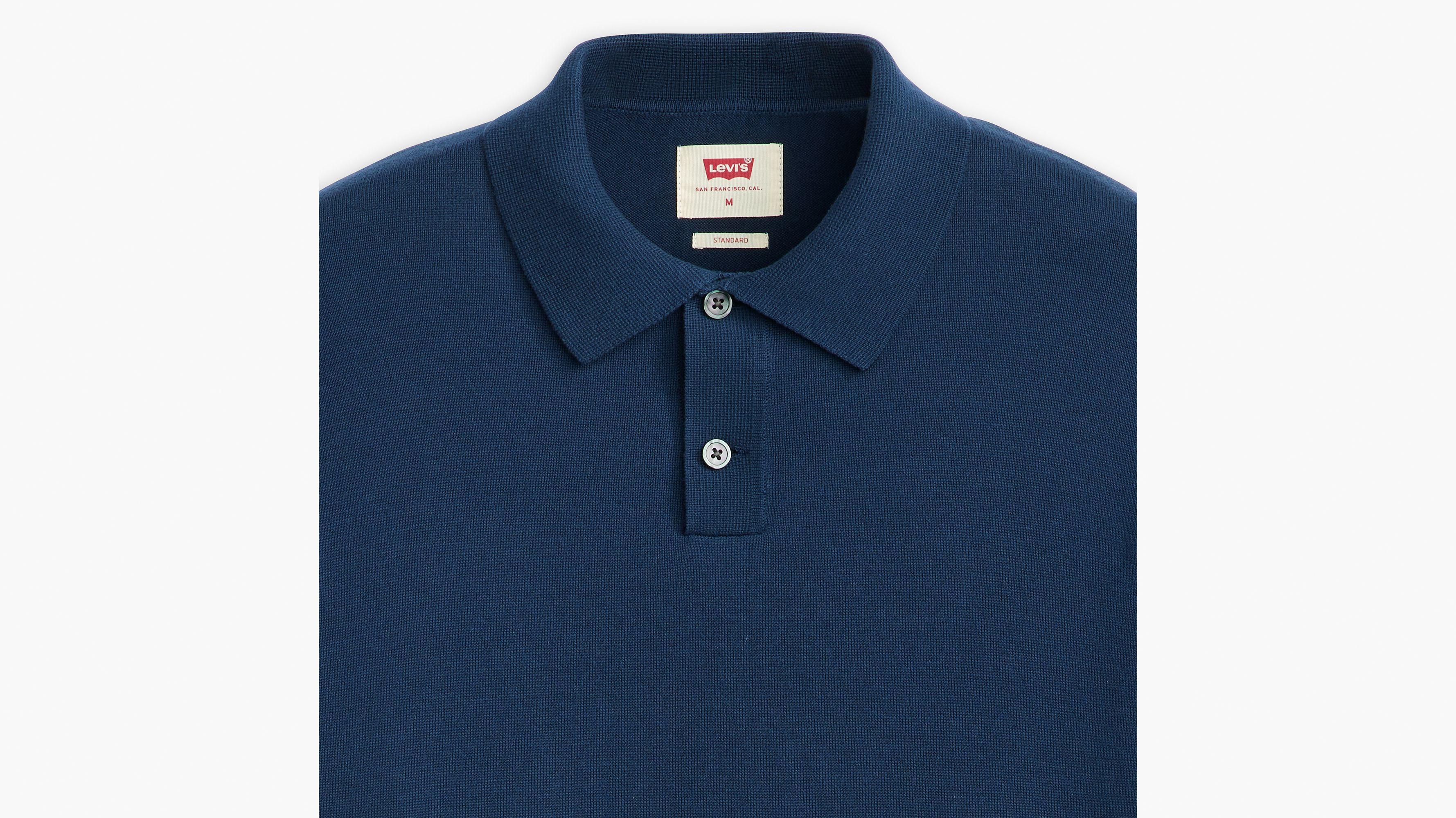 Sweater Knit Polo Shirt Product Image