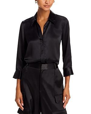 LAgence Dani Silk Charmeuse Blouse Product Image