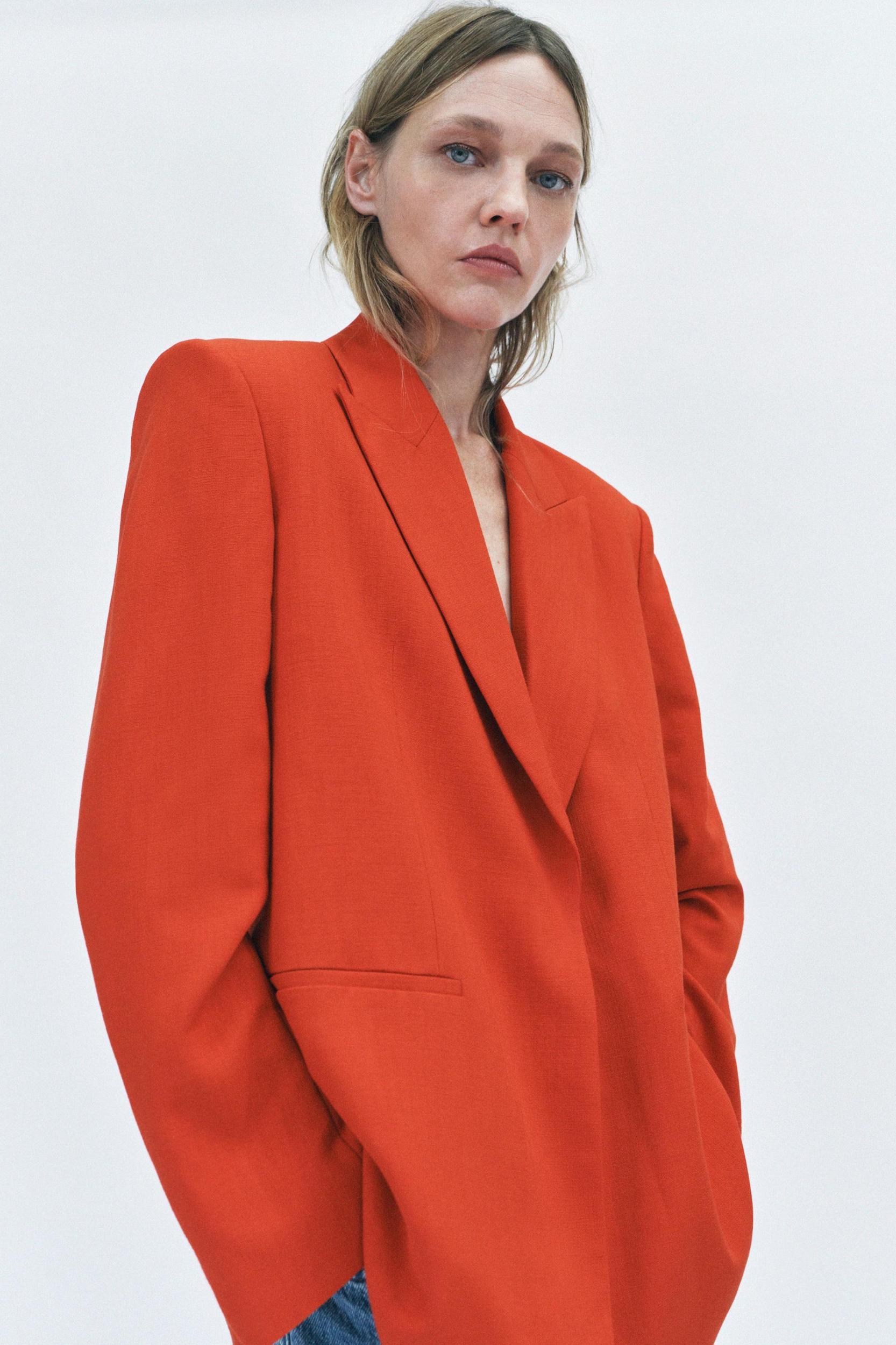 ZW COLLECTION DOUBLE BREASTED JACKET Product Image