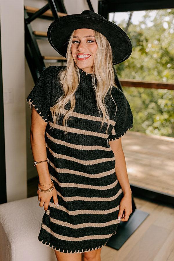 Park Avenue Cutie Stripe Sweater Dress Product Image