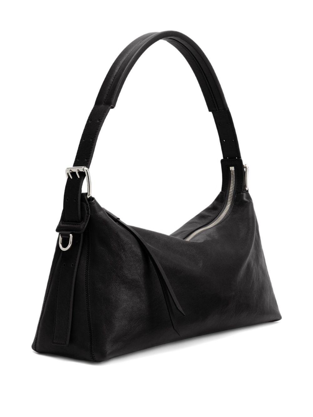 belted leather shoulder bag Product Image