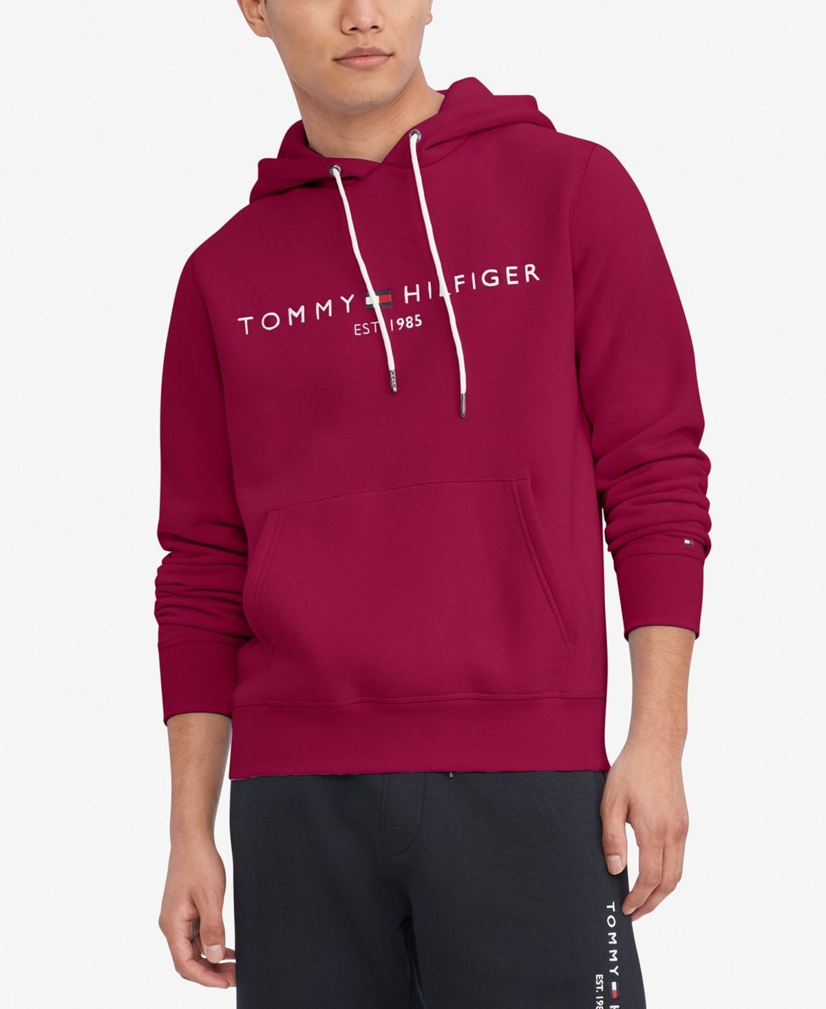 Men's Tommy Hilfiger Embroidered Logo Hoodie, Size: Small, Captain Product Image