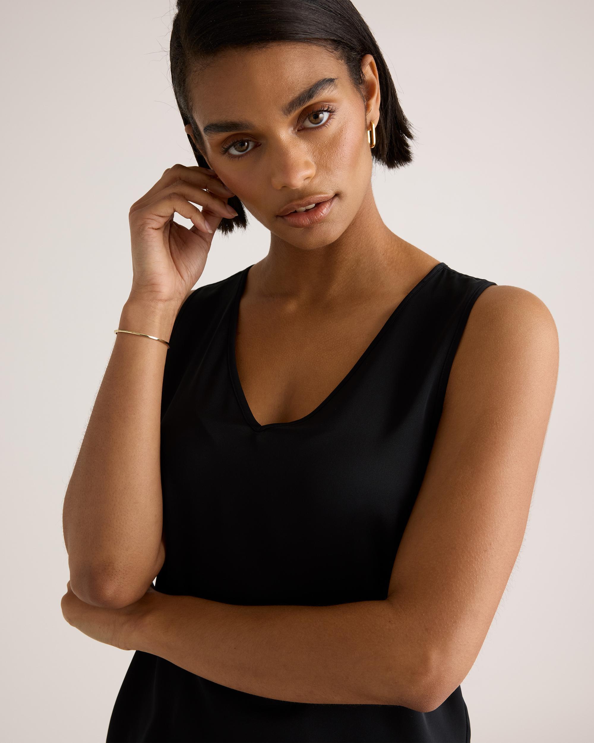 Quince | Women's 100% Washable Silk Stretch Tank Top Product Image