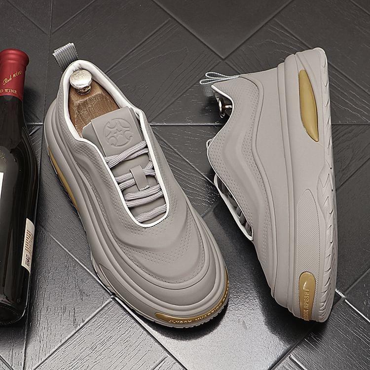 Lace-Up Platform Sneakers Product Image