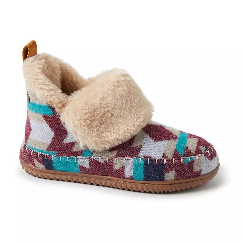Alpine by Dearfoams Moritz Women's Bootie Slippers, Size: 7, Warm Combo Product Image