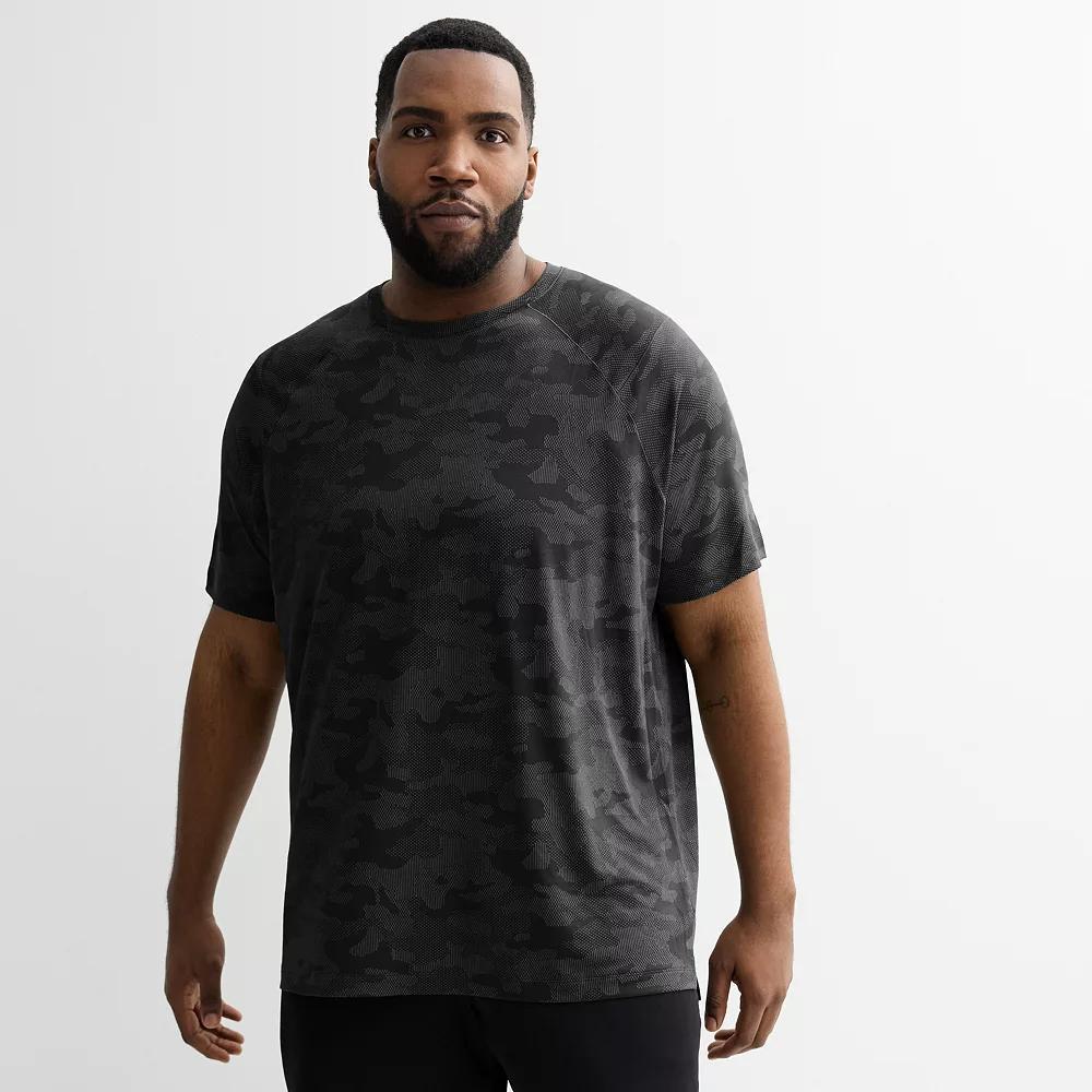 Big & Tall Tek Gear® Performance Tee, Men's, Size: XL Tall, Mineral Black Product Image