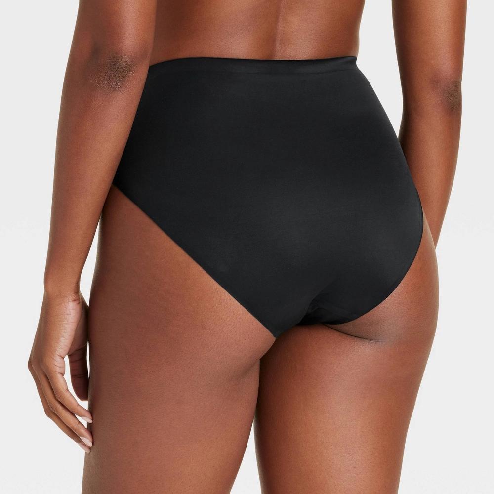 Women's Luxury Collection Bonded Microfiber Briefs - Auden™ Black XL: High Rise, Cotton Gusset, Midweight Fabric Product Image