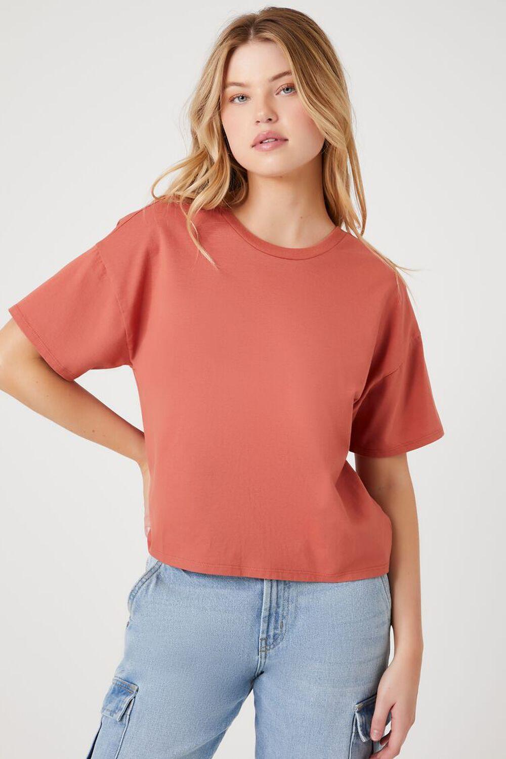 Twist-Back Cropped Tee | Forever 21 Product Image
