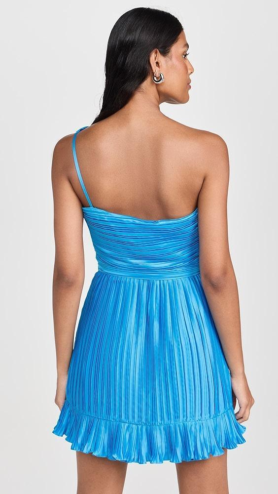 AMUR Kelce Fitted Flounce Mini Dress | Shopbop Product Image