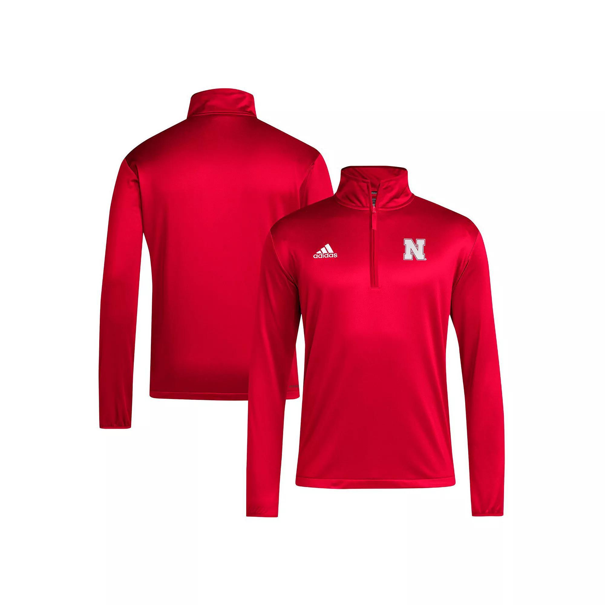 Men's adidas Red Louisville Cardinals Coaches Sideline Quarter-Zip Top, Size: 2XL Product Image