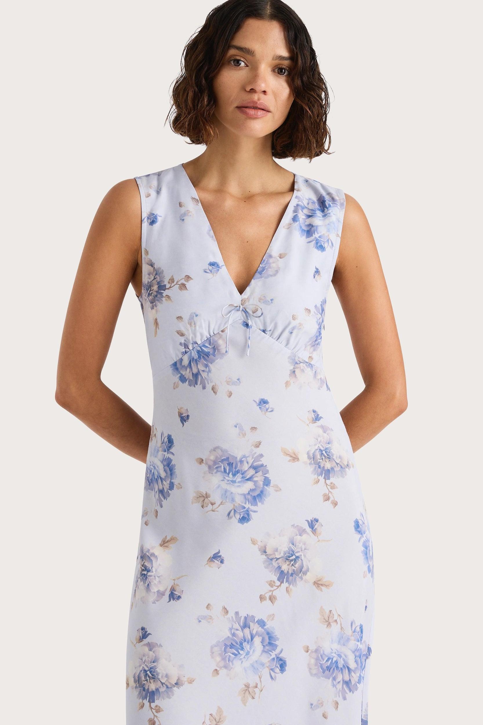 Josephine Maxi Dress Leona Floral Lilac Product Image
