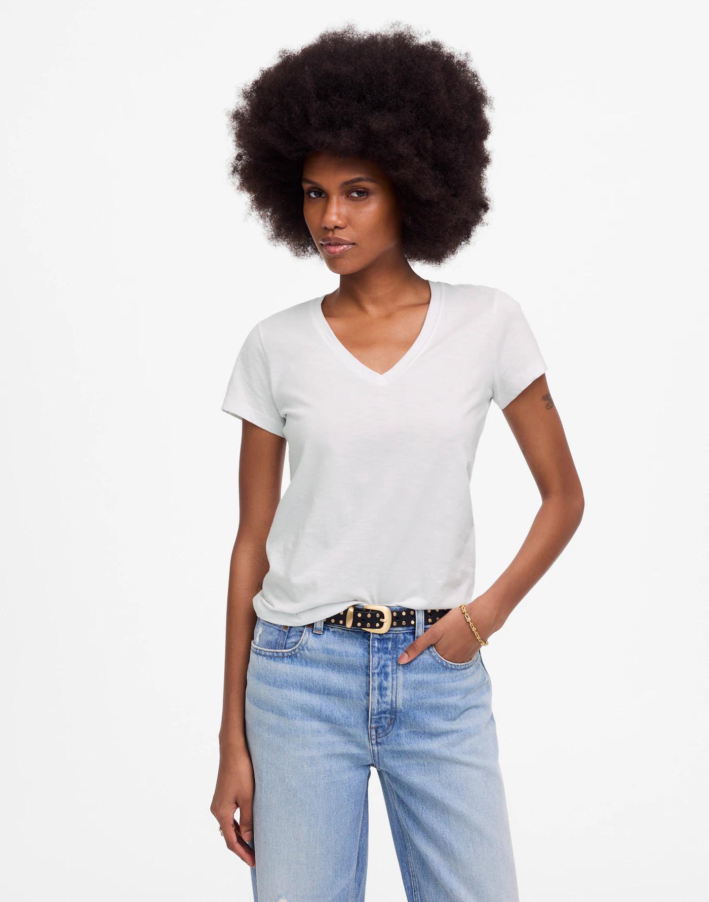 Slub Perfect V-Neck Tee Product Image