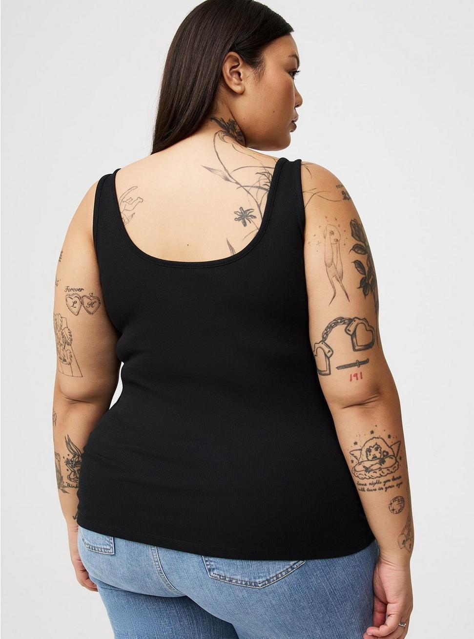 Double Rib Square Neck Tank Product Image