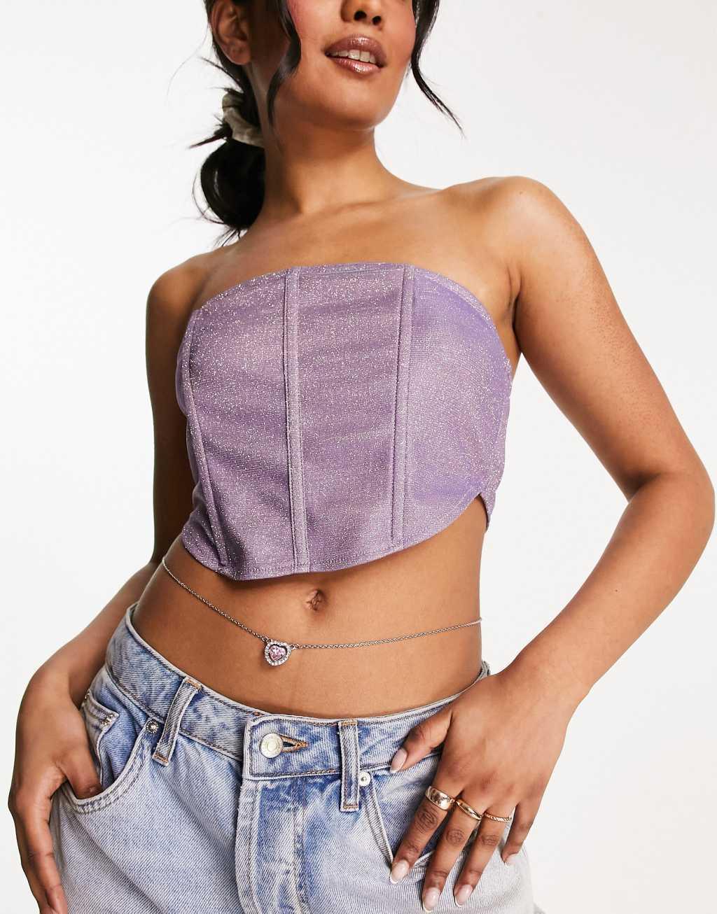 Image Gang Sweetheart stainless steel belly chain with embellished heart pendant Product Image