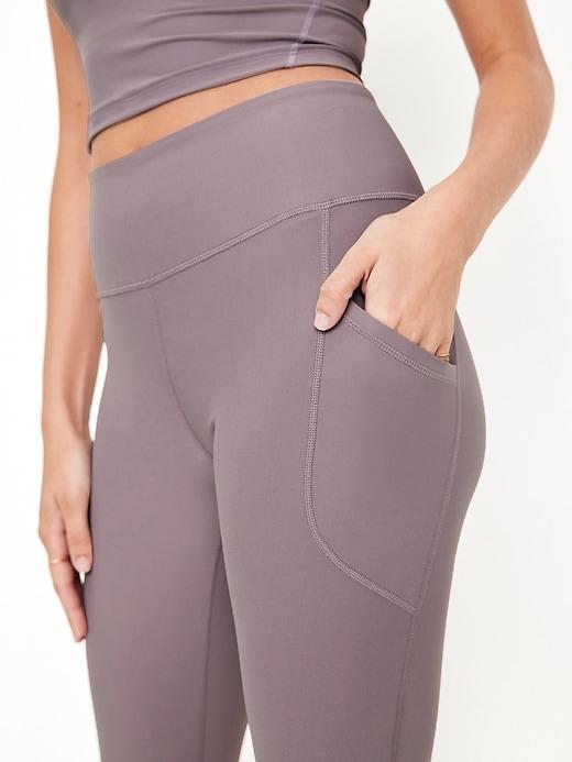 High-Waisted PowerSoft Rib Leggings Product Image