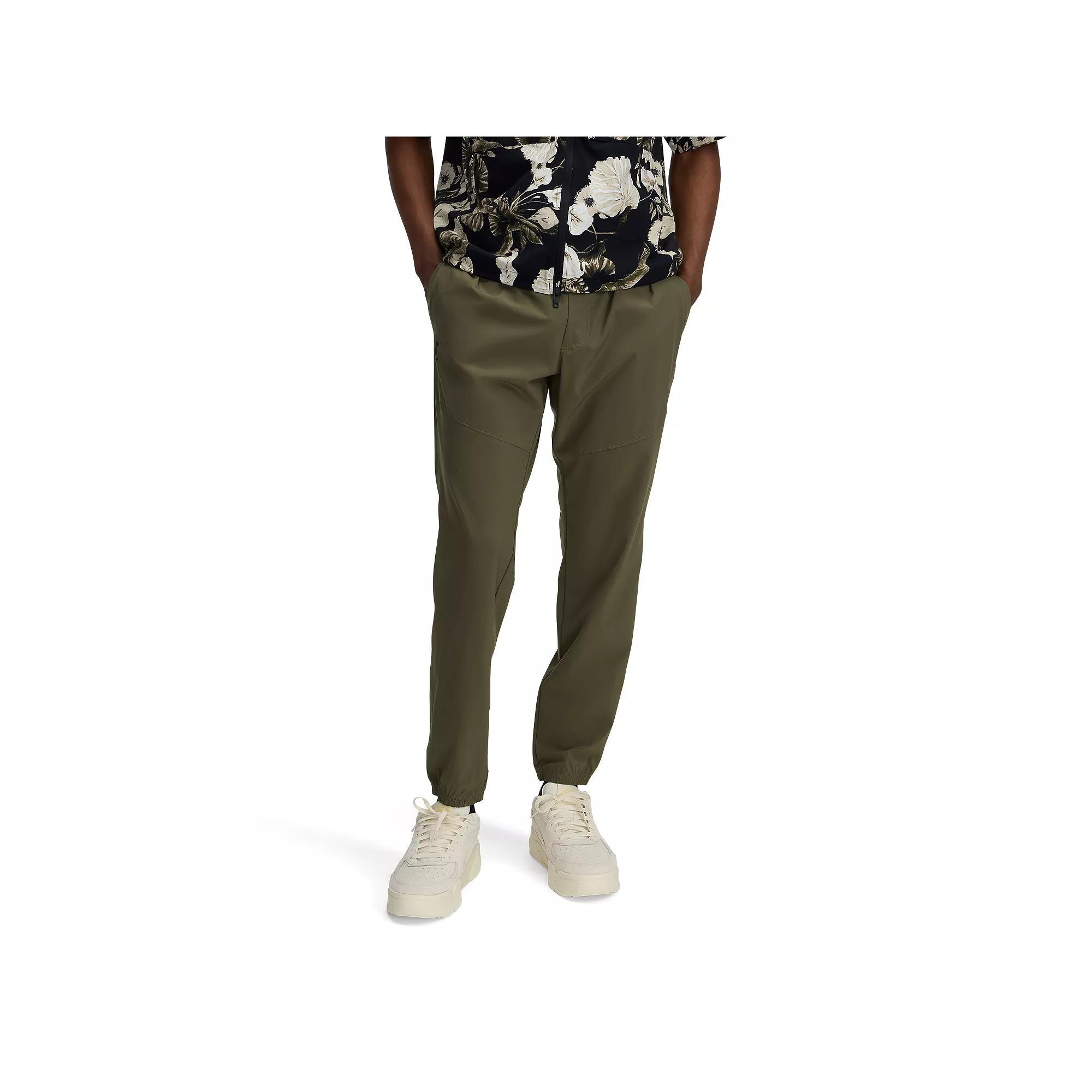 Men's Under Armour Vibe Woven Joggers, Size: Medium, Marine Od Green Product Image