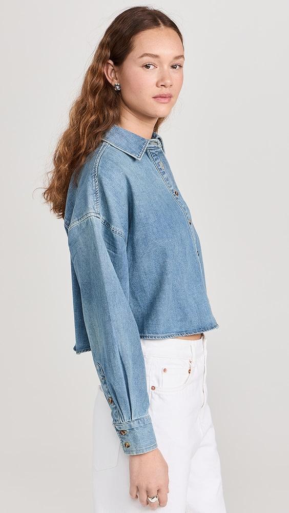 Favorite Daughter The Ex Boyfriend Crop Shirt | Shopbop Product Image
