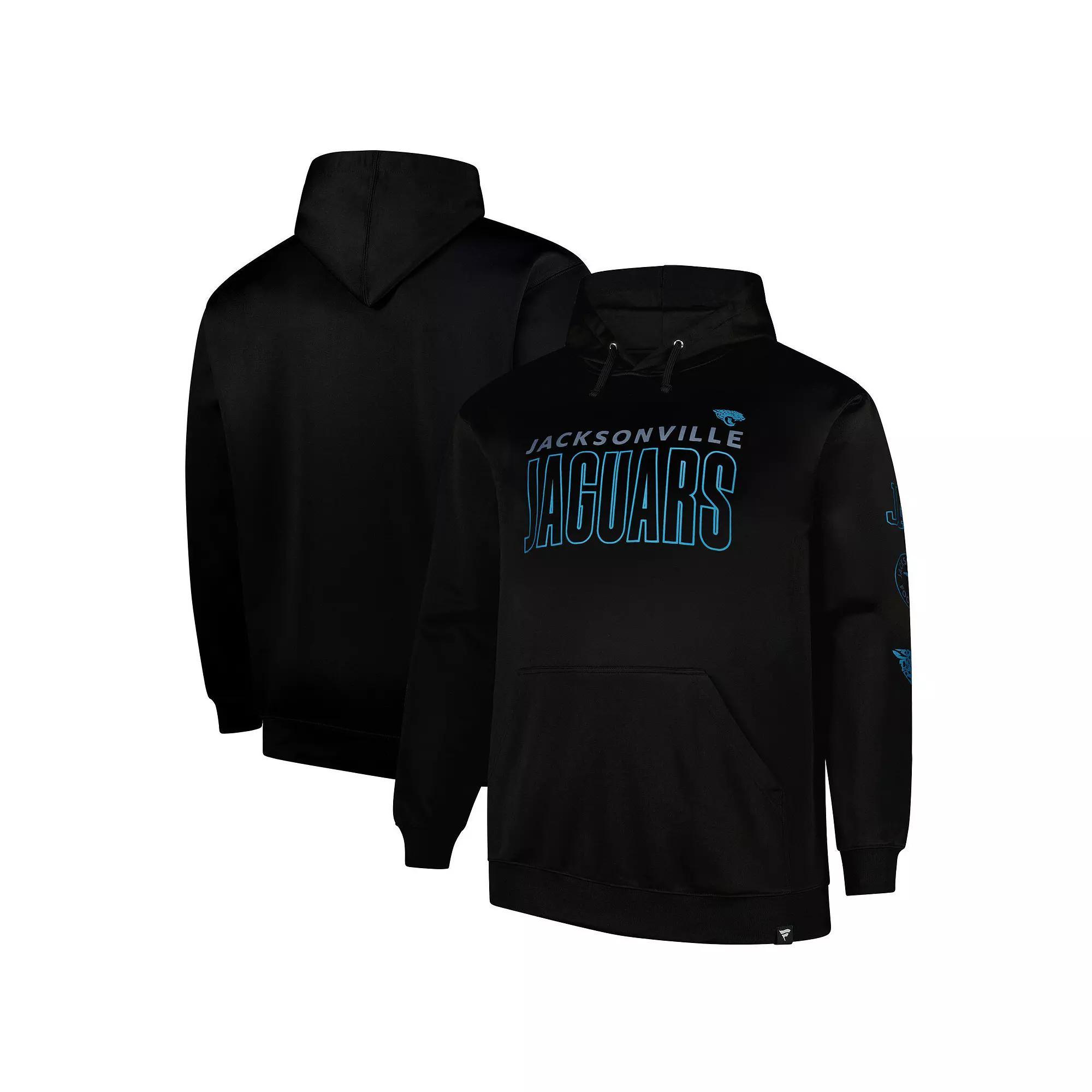 Men's Fanatics  Black Jacksonville Jaguars Big & Tall Fleece Pullover Hoodie, Size: 5XB Product Image