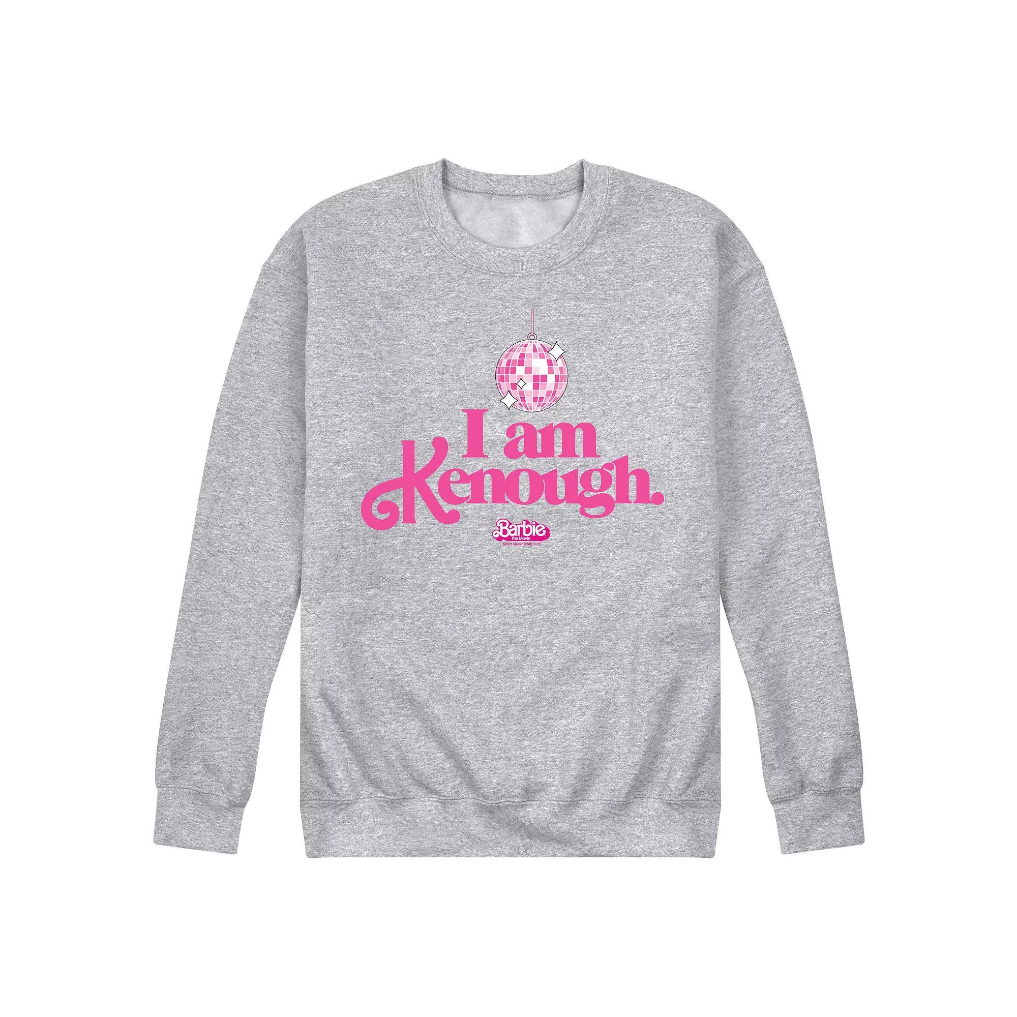 Men's Barbie The Movie I Am Kenough Disco Ball Graphic Tee, Size: Large, Grey Gray Product Image