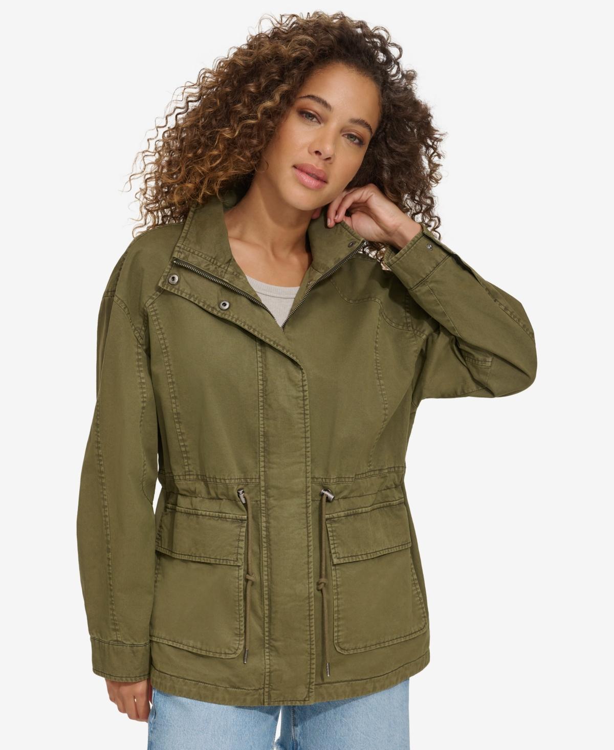 Women's Levi's® Lightweight Stand Collar Anorak Military Jacket, Size: XS, Green Product Image