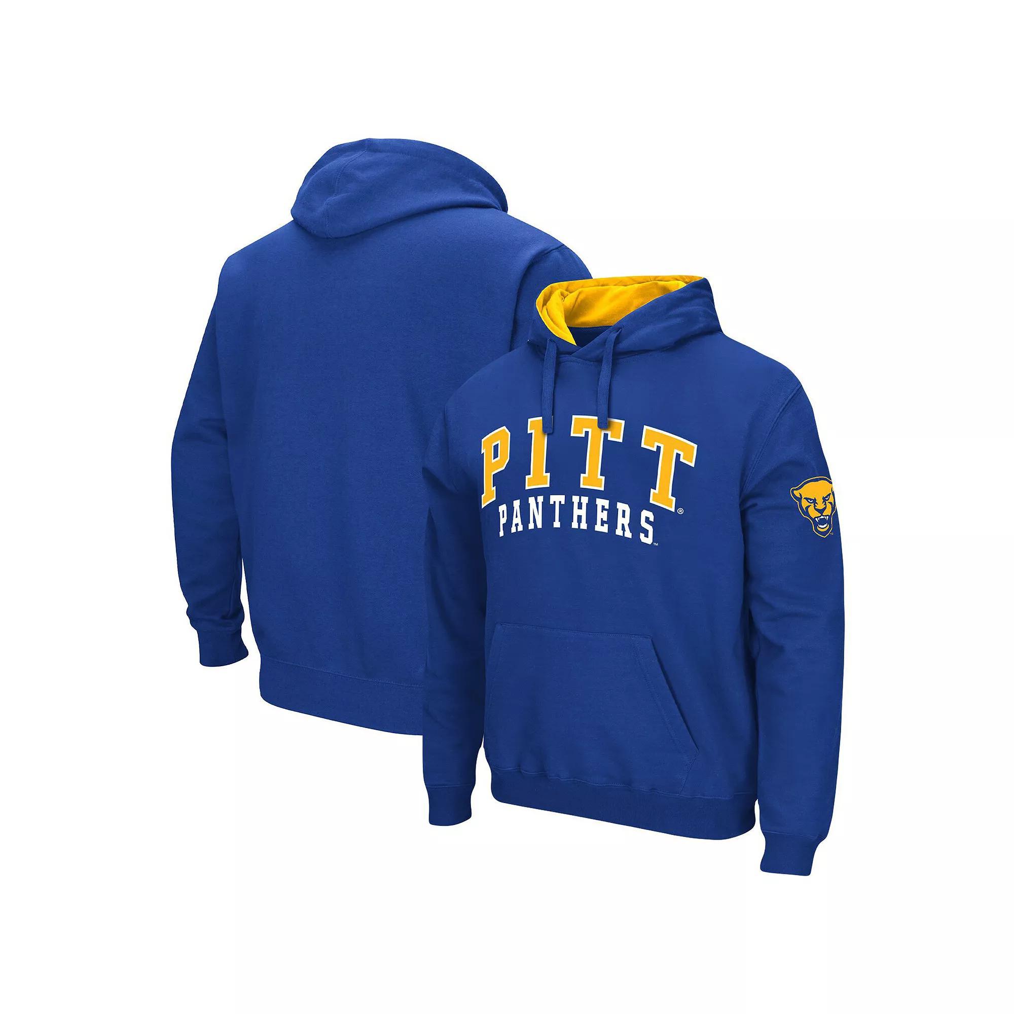 Men's Colosseum Royal Pitt Panthers Double Arch Pullover Hoodie, Size: XL, Blue Product Image