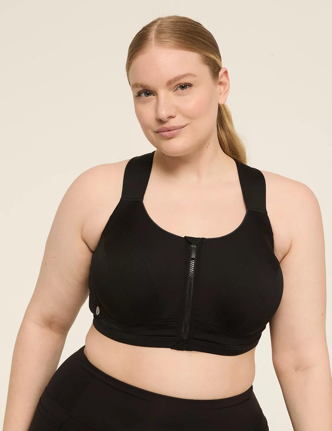 LIVI Max Support Comfort Zip-Front Sports Bra Product Image