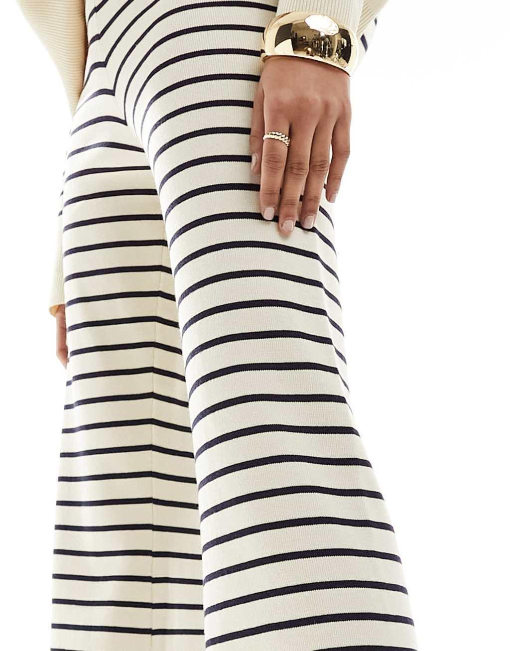 Pretty Lavish striped wide leg pants Product Image
