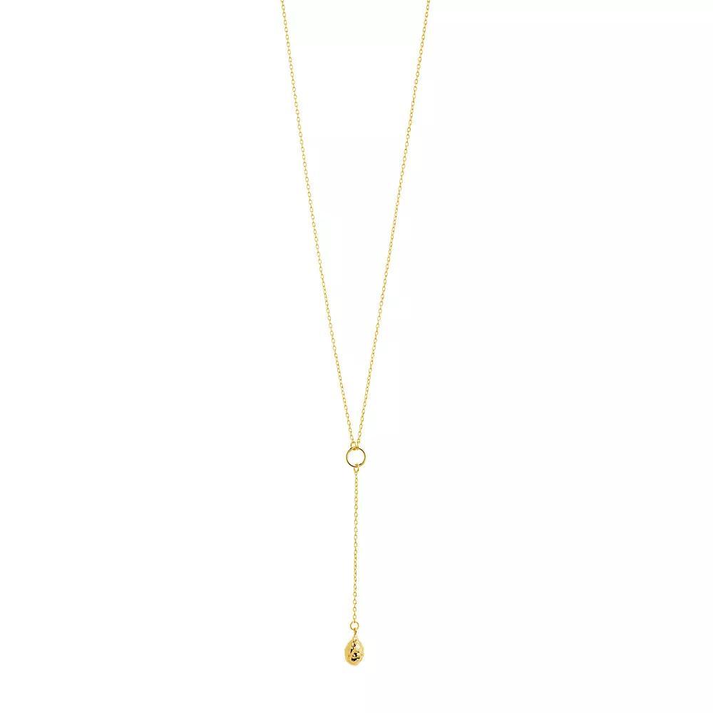 MC Collective Molten Lariat Necklace, Women's, Gold Tone Product Image