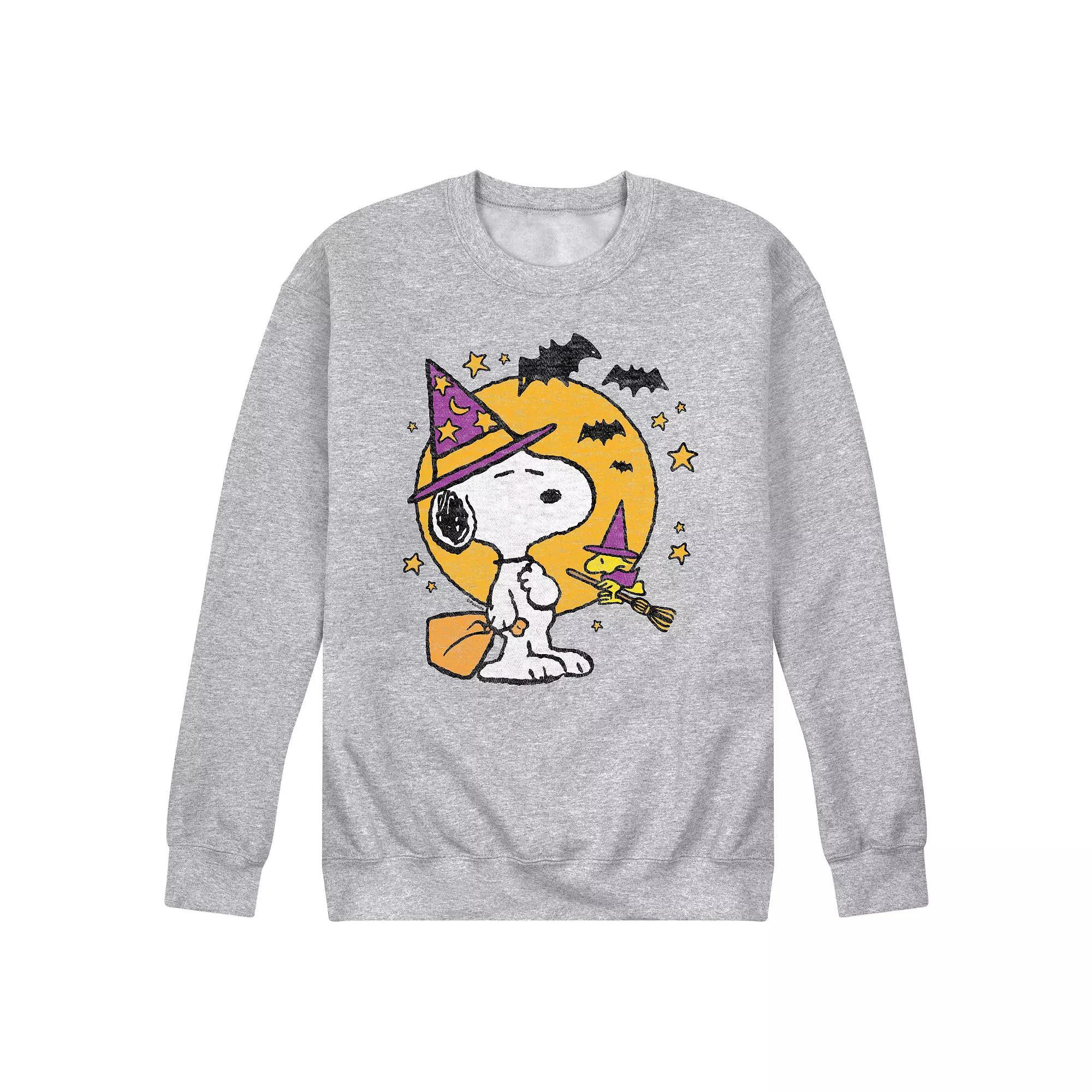 Mens Snoopy Woodstock Witchcraft Long Sleeve Graphic Tee Product Image