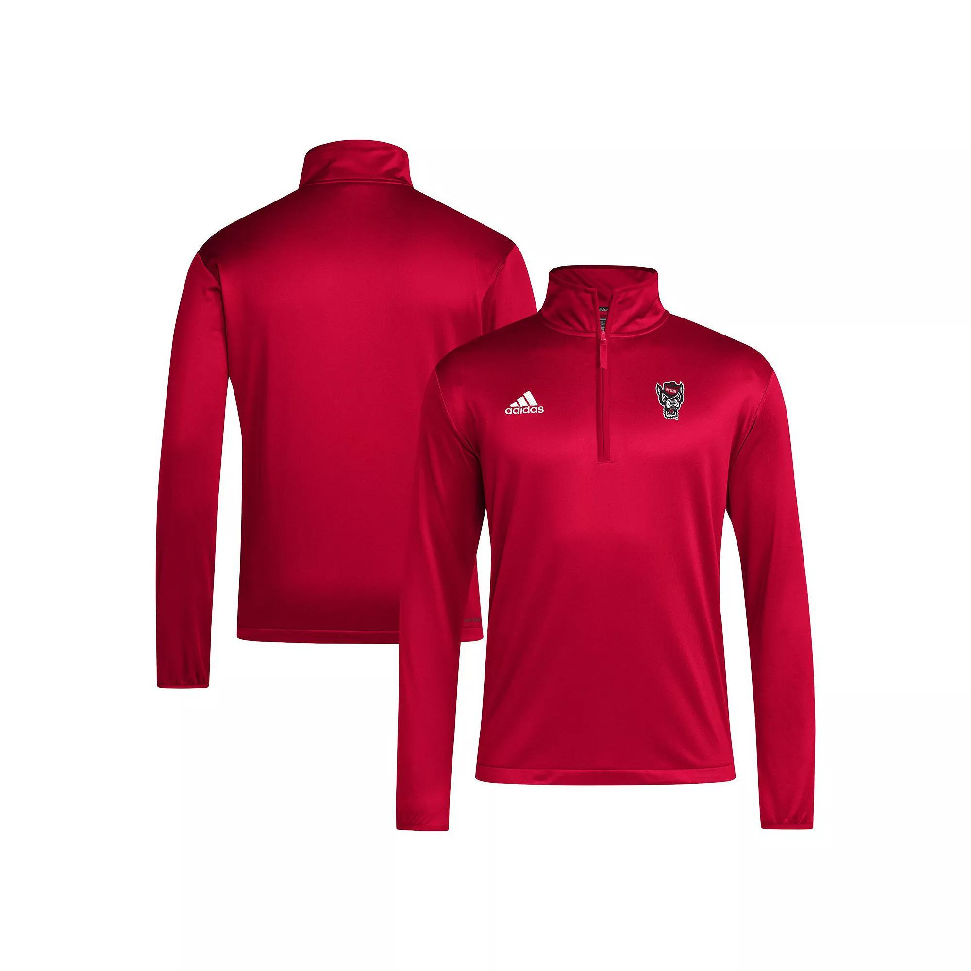 Men's adidas Red NC State Wolfpack 2024 Coaches Sideline Quarter-Zip Top, Size: 3XL, Nst Red Product Image