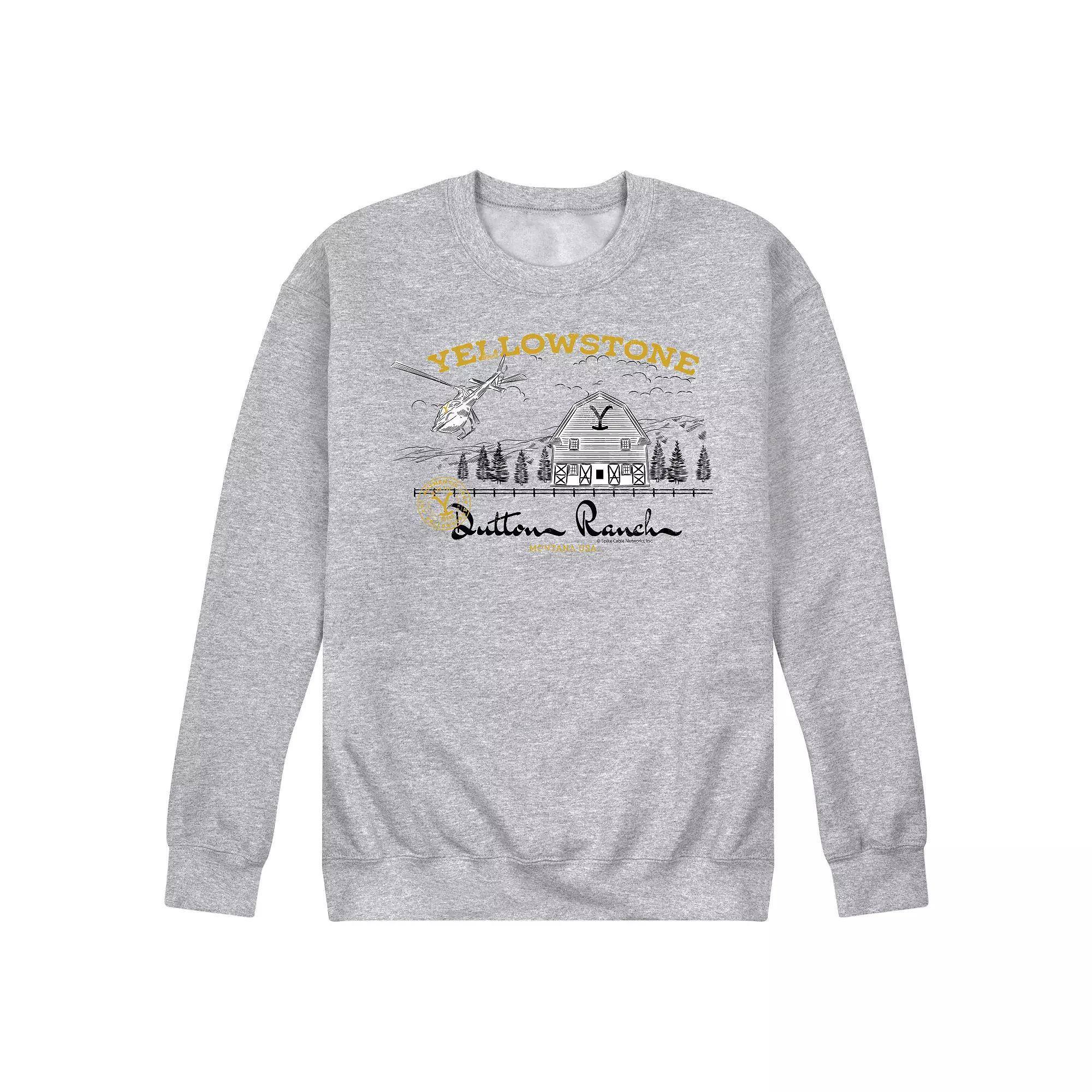 Mens Yellowstone Dutton Ranch Graphic Sweatshirt Product Image
