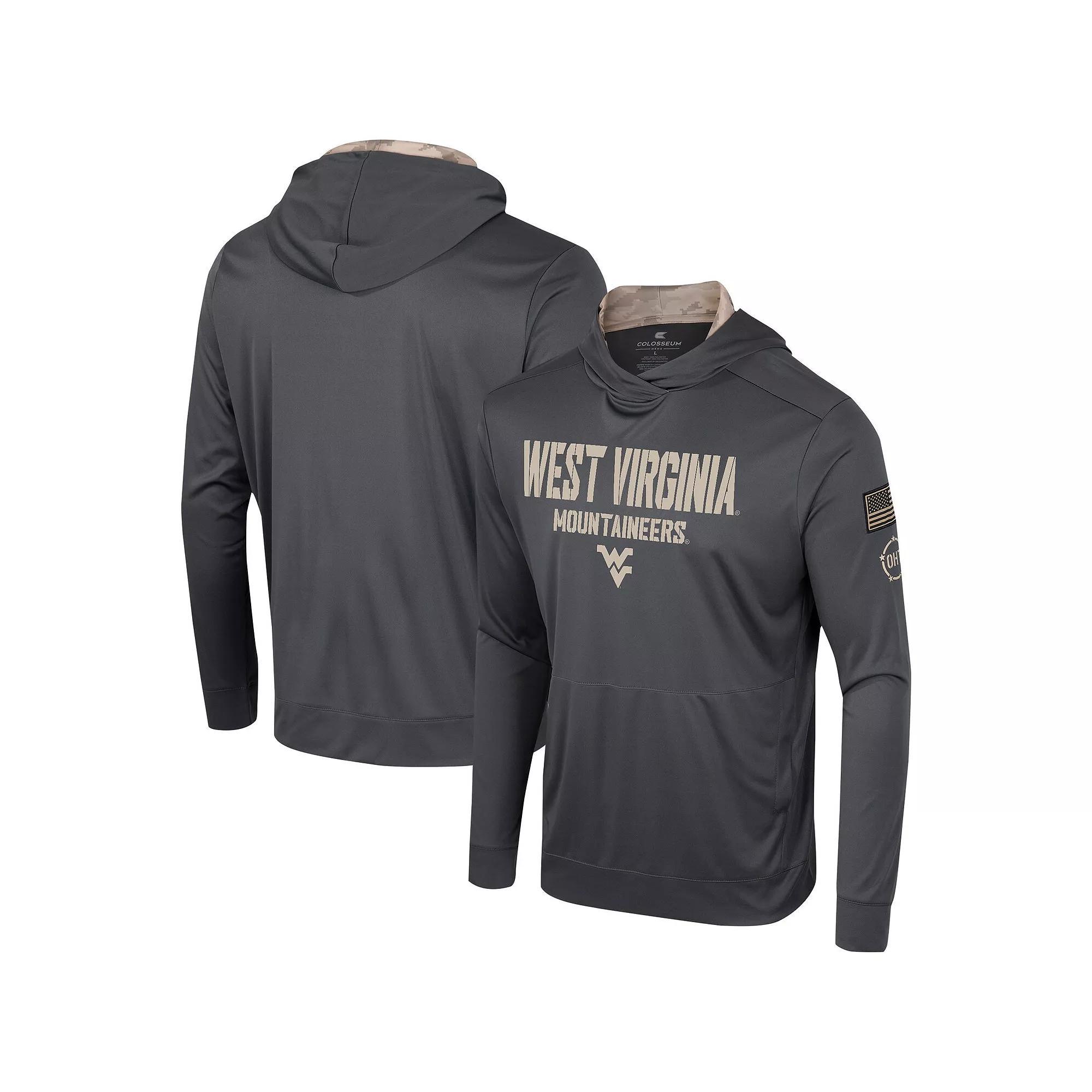 Men's Colosseum Charcoal Texas A&M Aggies OHT Military Appreciation Long Sleeve Hoodie T-Shirt, Size: 2XL Product Image