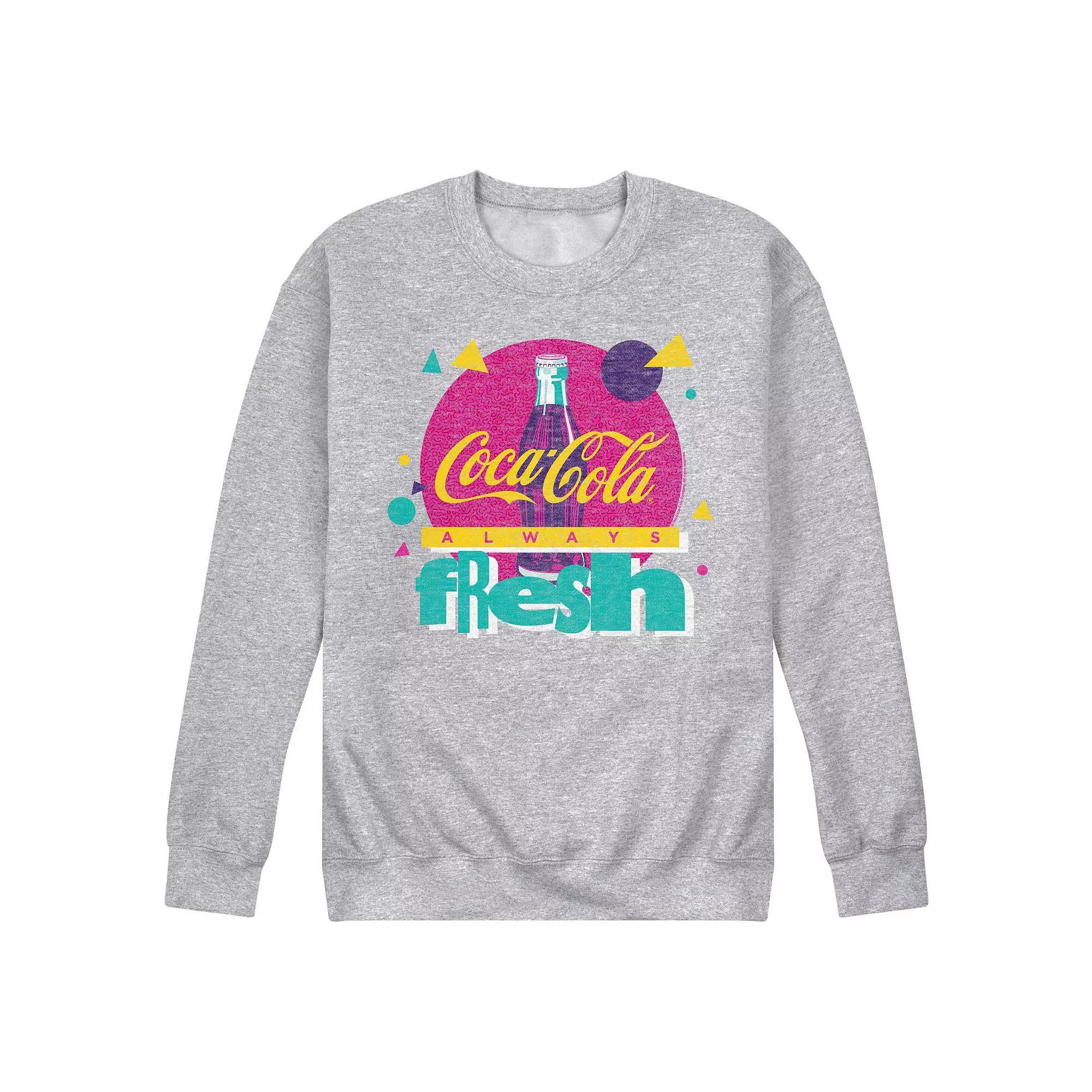 Mens CocaCola Always Fresh Logo Graphic Sweatshirt Product Image