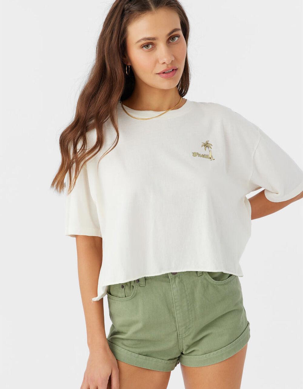 O'NEILL VW Bug Womens Crop Tee - WHITE Product Image